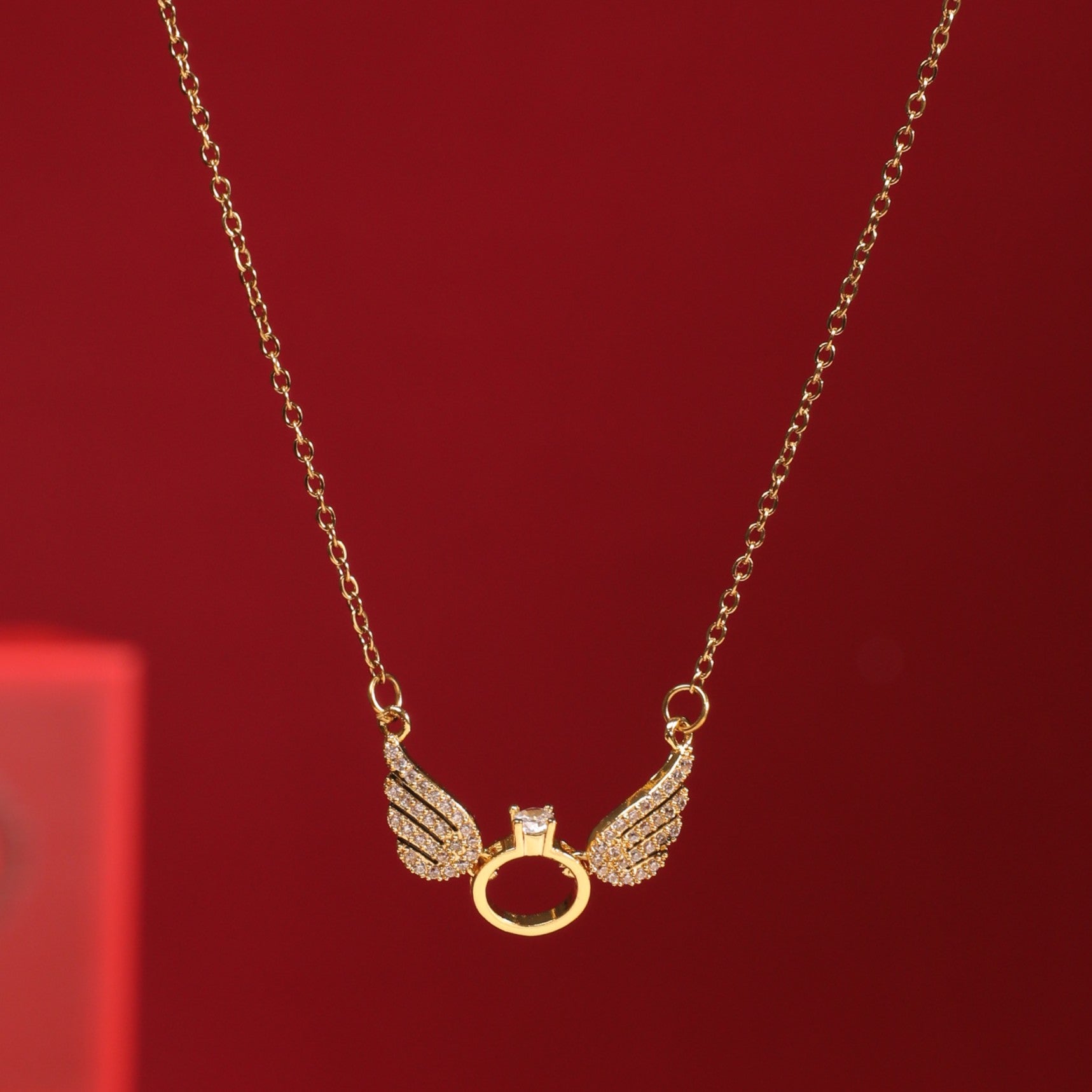 Angel Wings Necklace - Gold