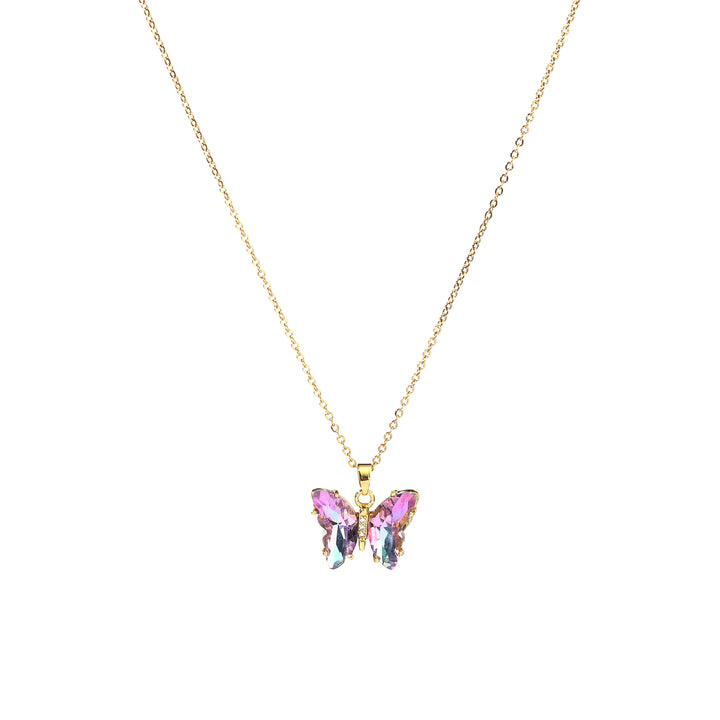 Purple Sapphire Butterfly Necklace