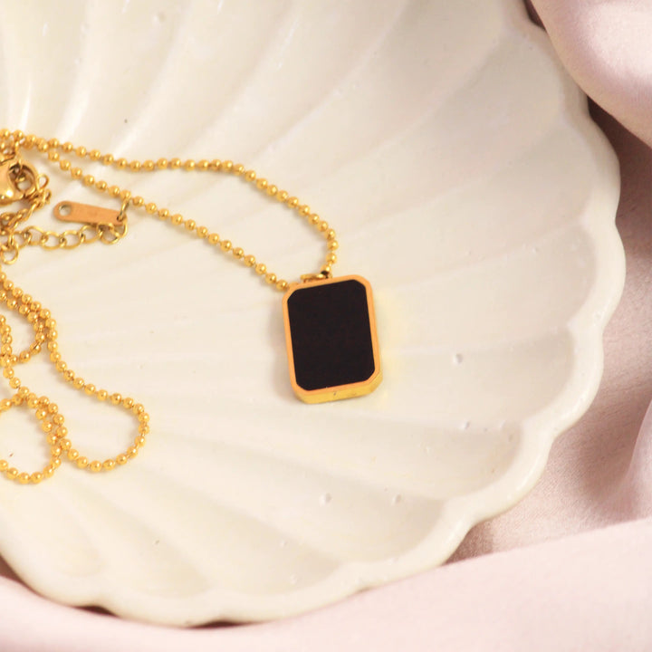 Korean Black No Evil Necklace - Salty Accessories