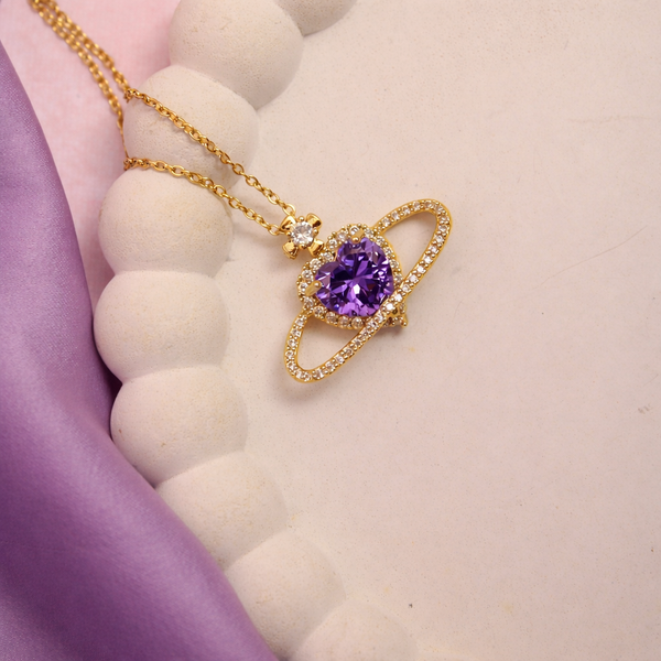 Dazzling World Necklace Gold