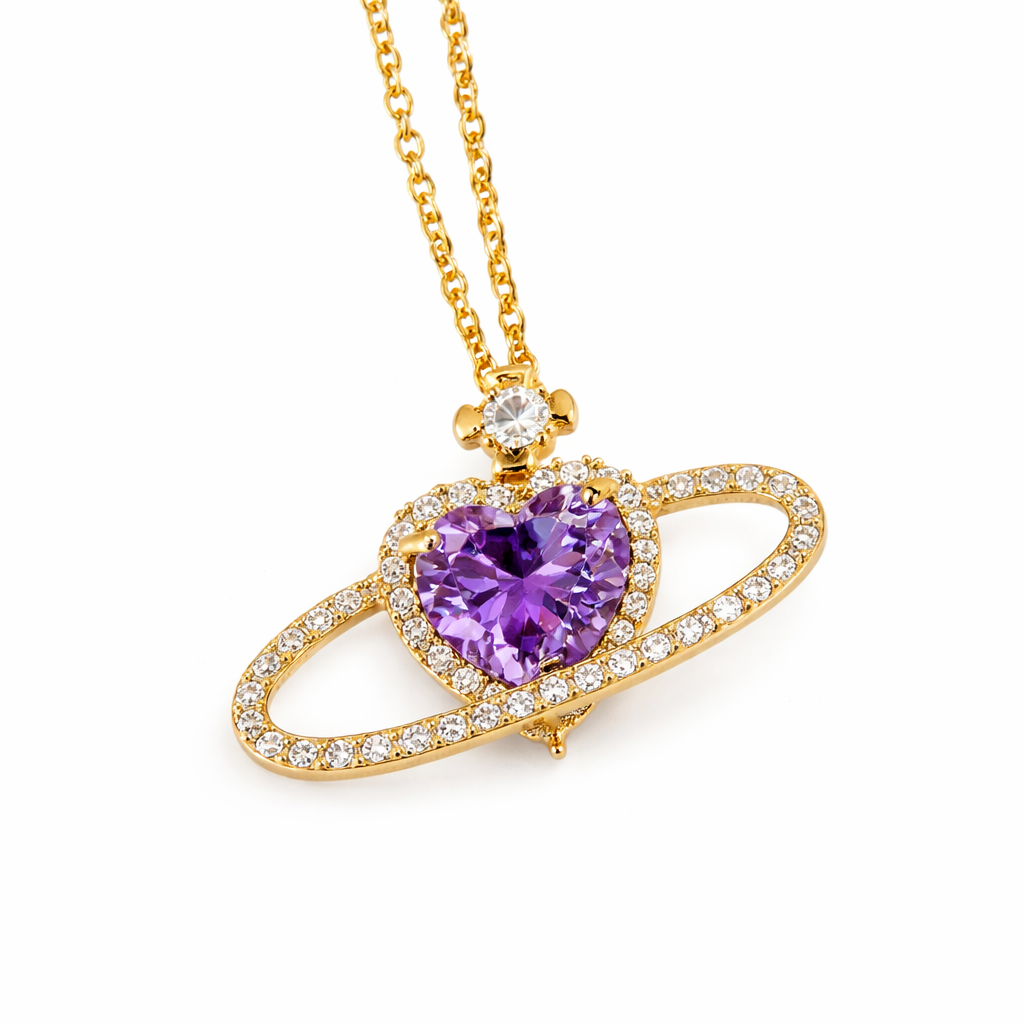 Dazzling World Necklace Gold