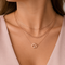Evil Eye Golden Layered Necklace