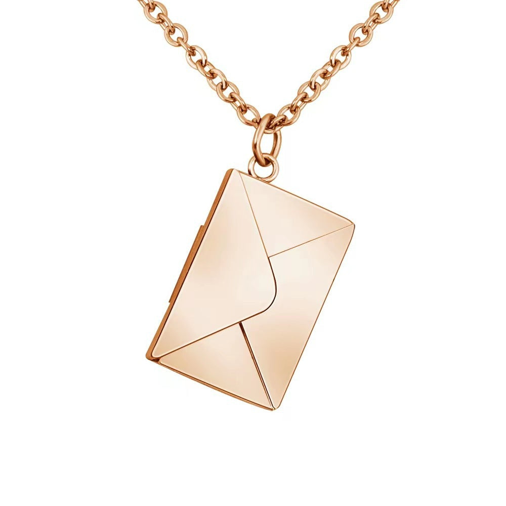 Love Letter Necklace - Rose Gold - Salty Accessories