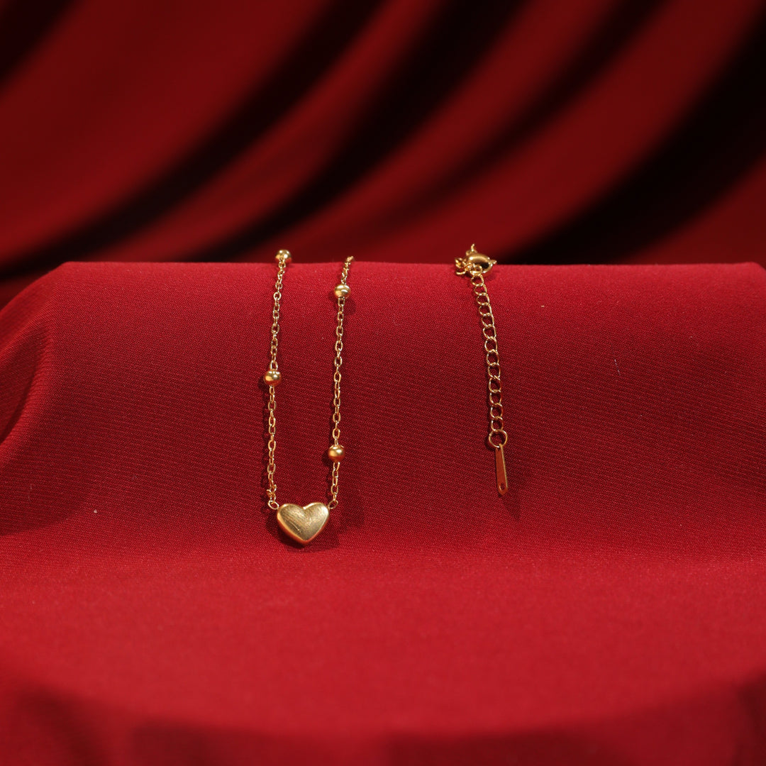 Golden Embrace Necklace With Valentine Box - Salty Accessories
