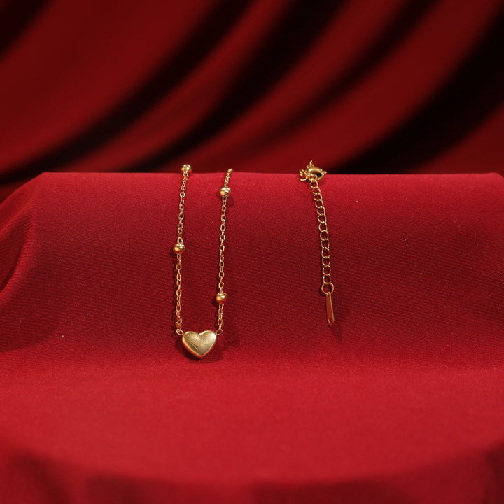 Golden Embrace Necklace With Valentine Box - Salty Accessories