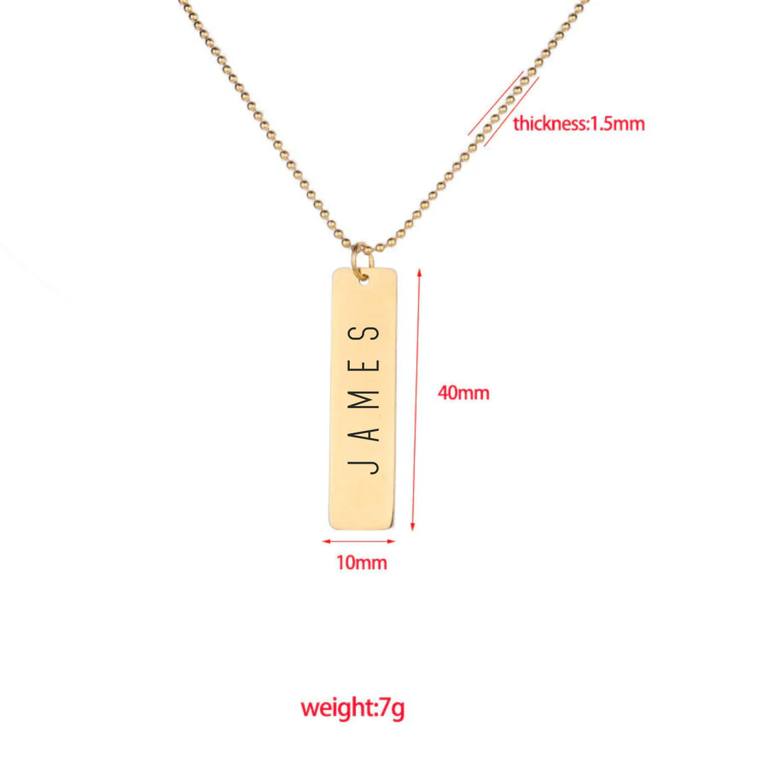 Personalised Golden Elegance Necklace - Salty Accessories