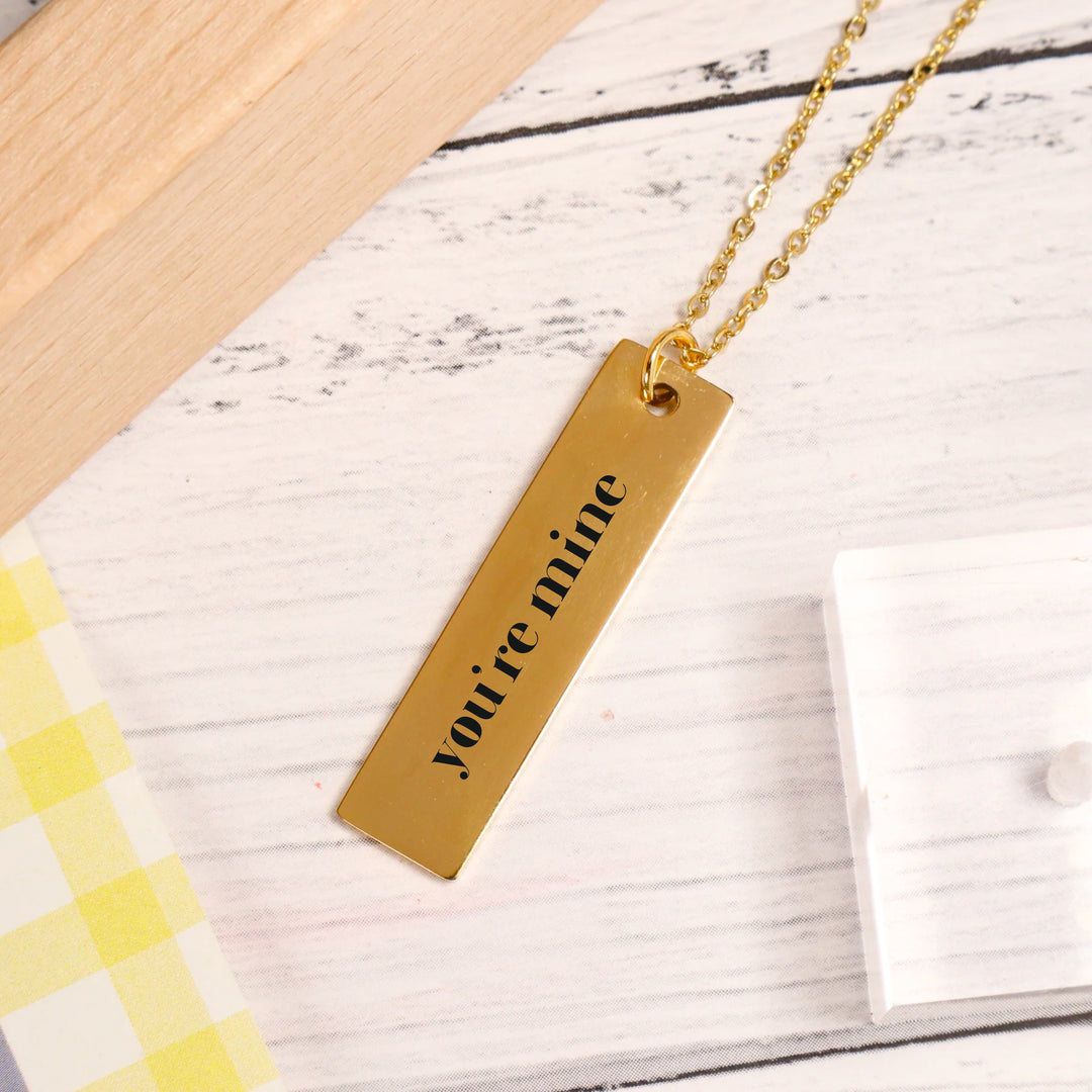 Personalised Golden Elegance Necklace - Salty Accessories