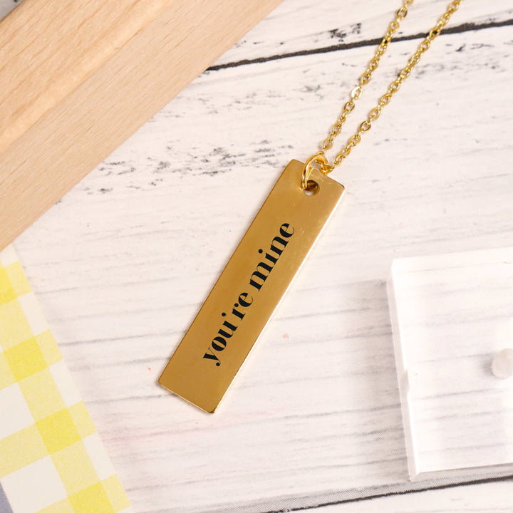 Personalised Golden Elegance Necklace - Salty Accessories