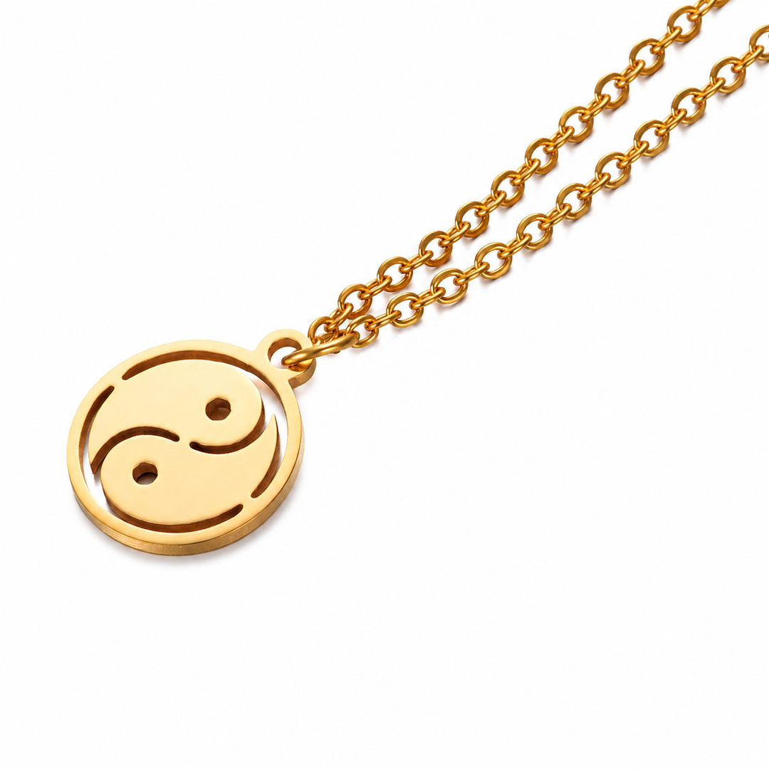 Yin-yang necklace - Gold