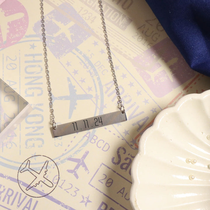 Personalised Signature Keepsake Necklace - Silver