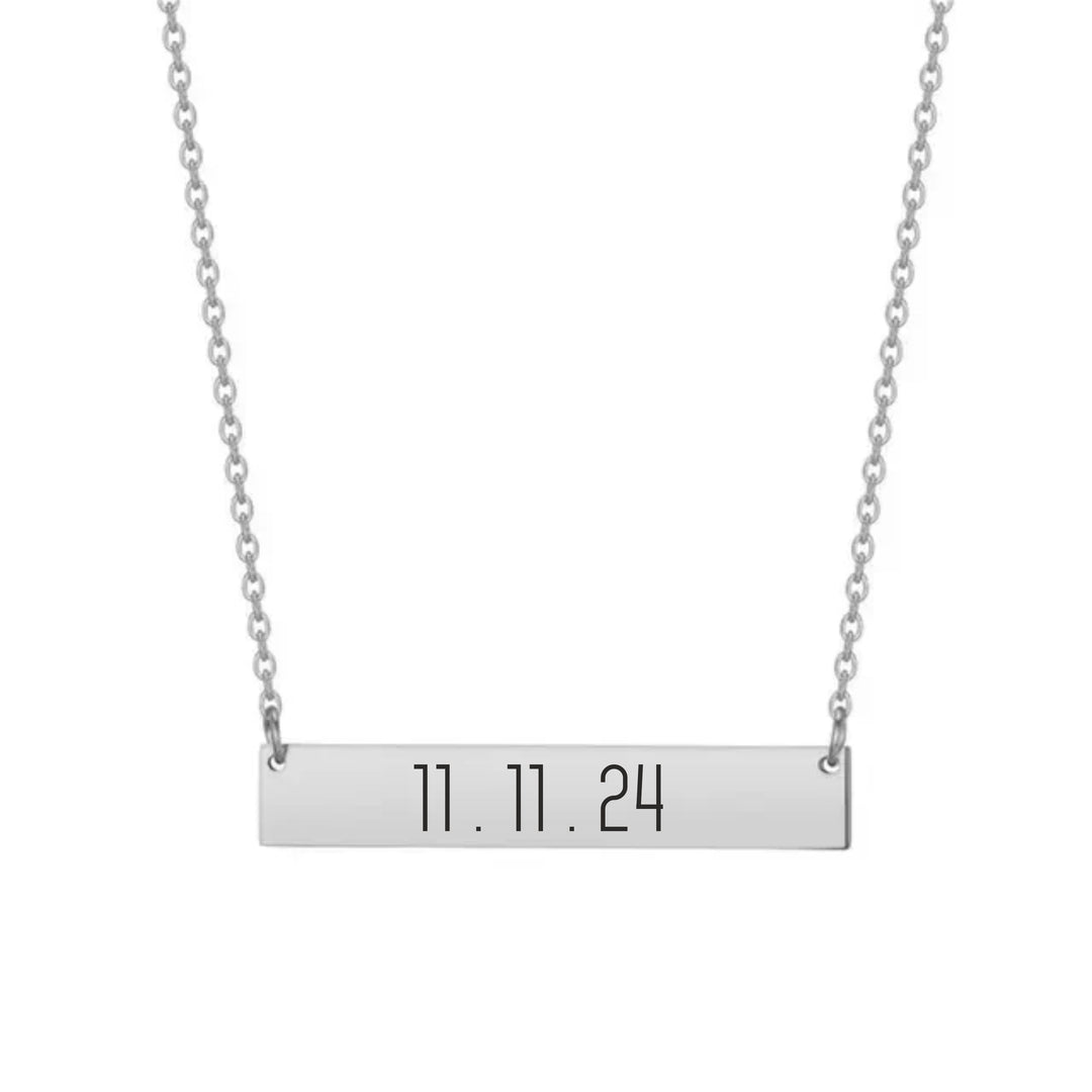 Personalised Signature Keepsake Necklace - Silver