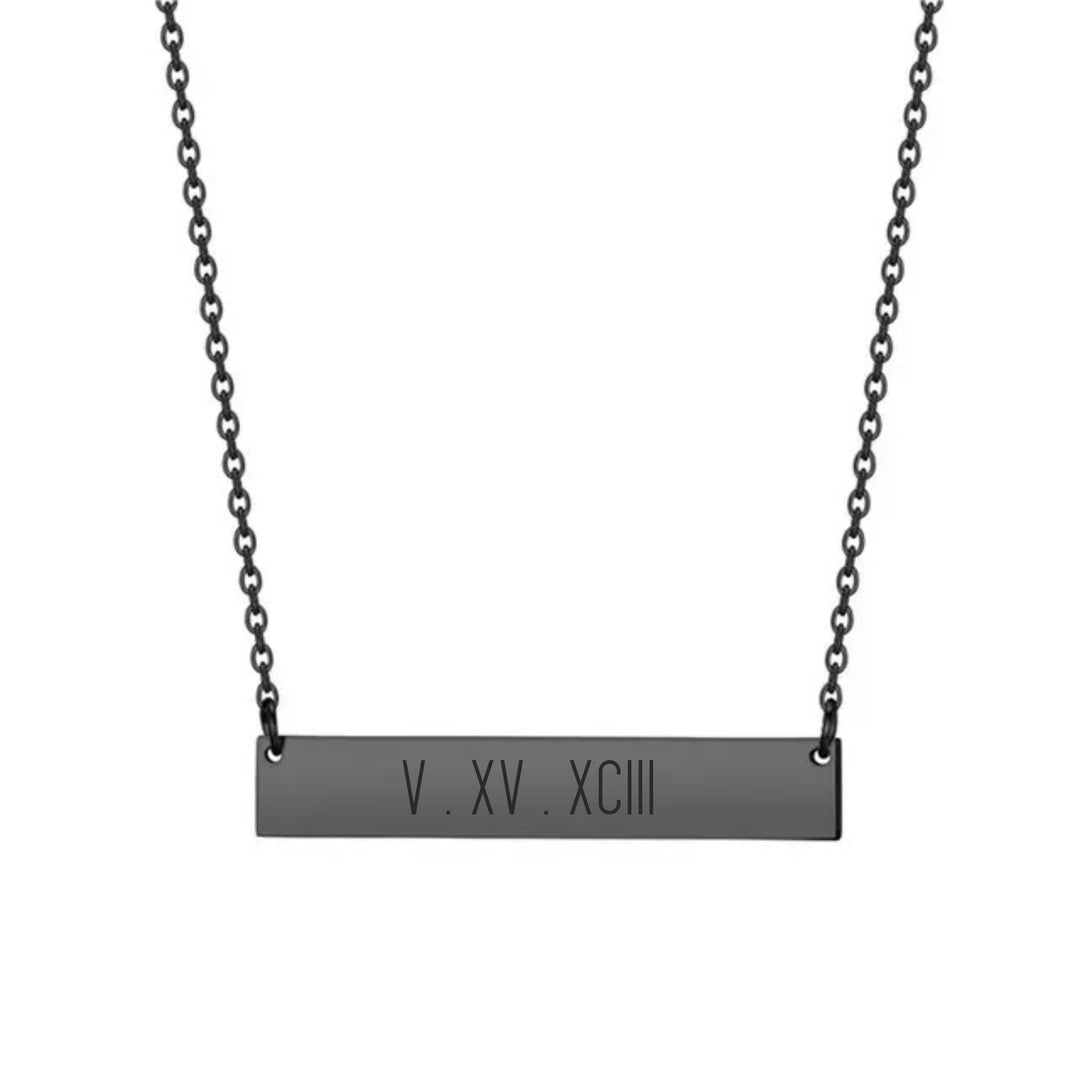 Personalised Signature Keepsake Necklace - Black