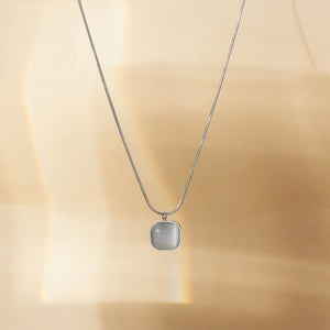Enchanted White Gem Silver Necklace - Salty Accessories