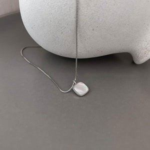 Enchanted White Gem Silver Necklace