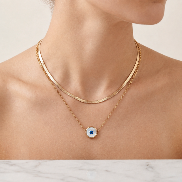 Envy Barrier Layered Necklace - Gold