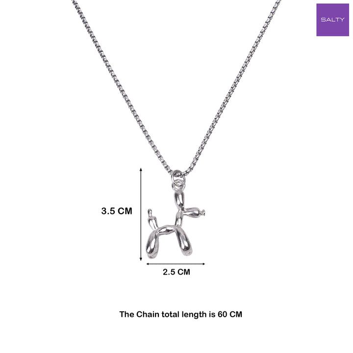 Pawfect Companion Necklace - Silver