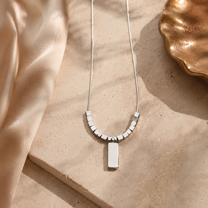 Effortless Love Link Necklace - Silver