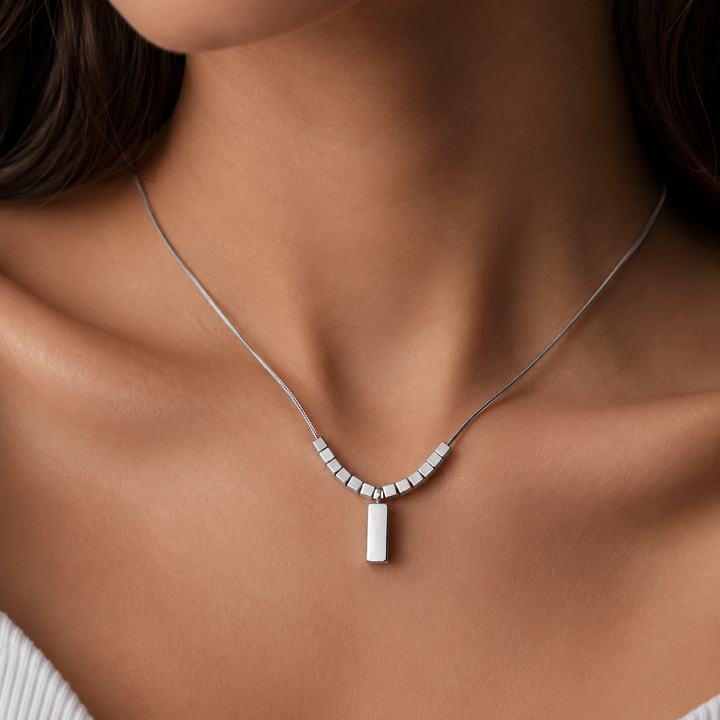 Effortless Love Link Necklace - Silver