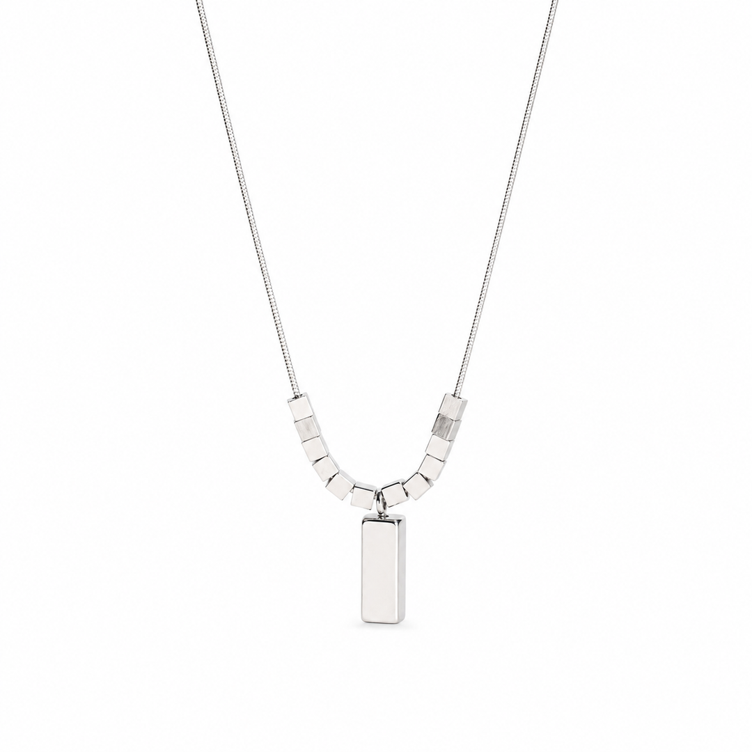 Effortless Love Link Necklace - Silver