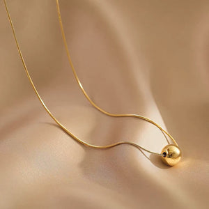Dream Ball Golden Necklace - Salty Accessories