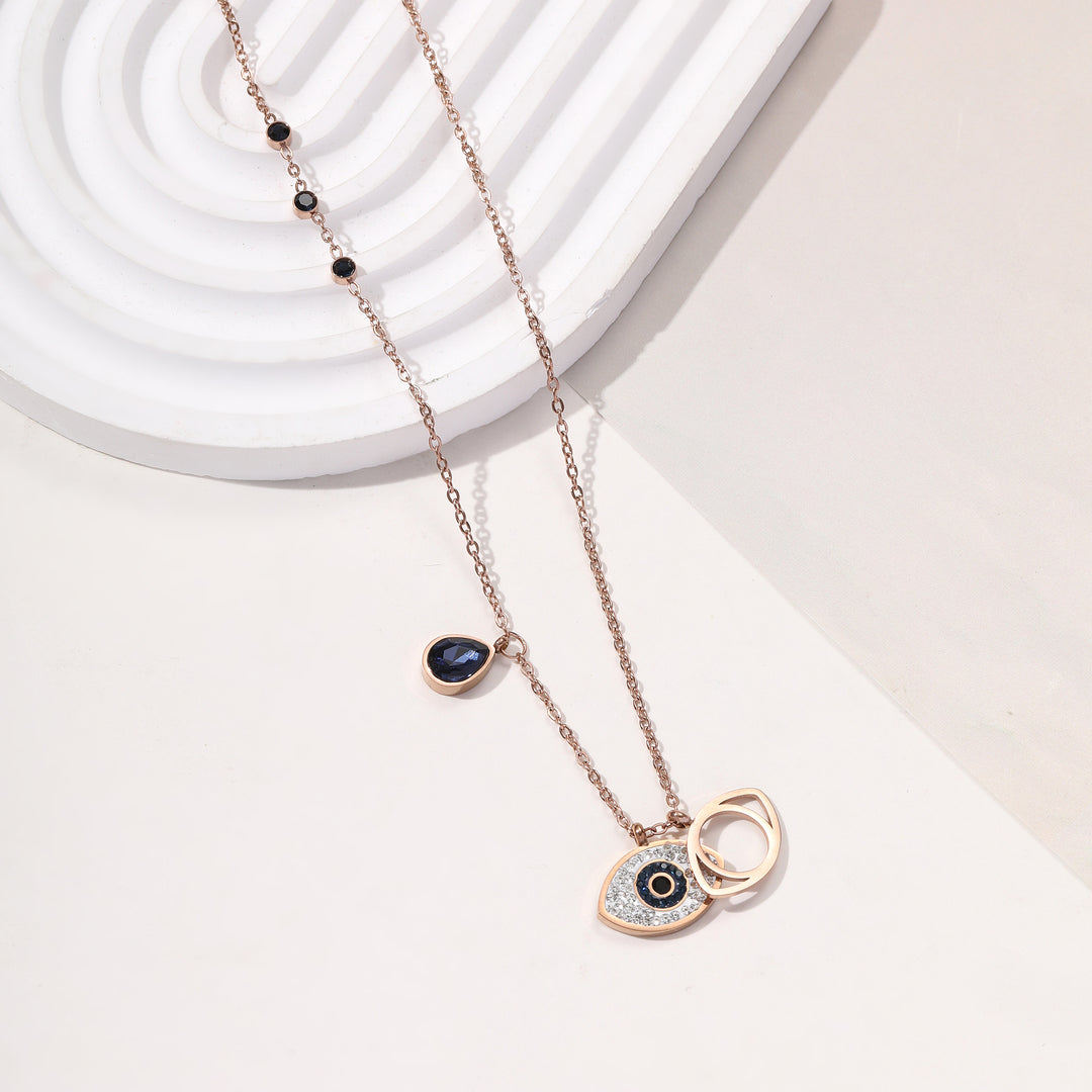Sapphire Evil eye Necklace