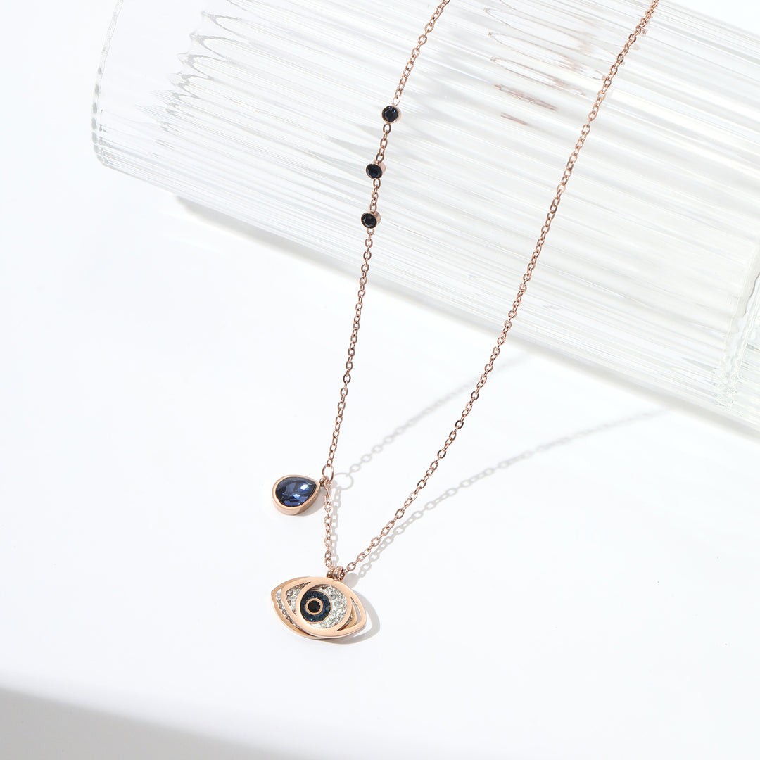 Sapphire Evil eye Necklace