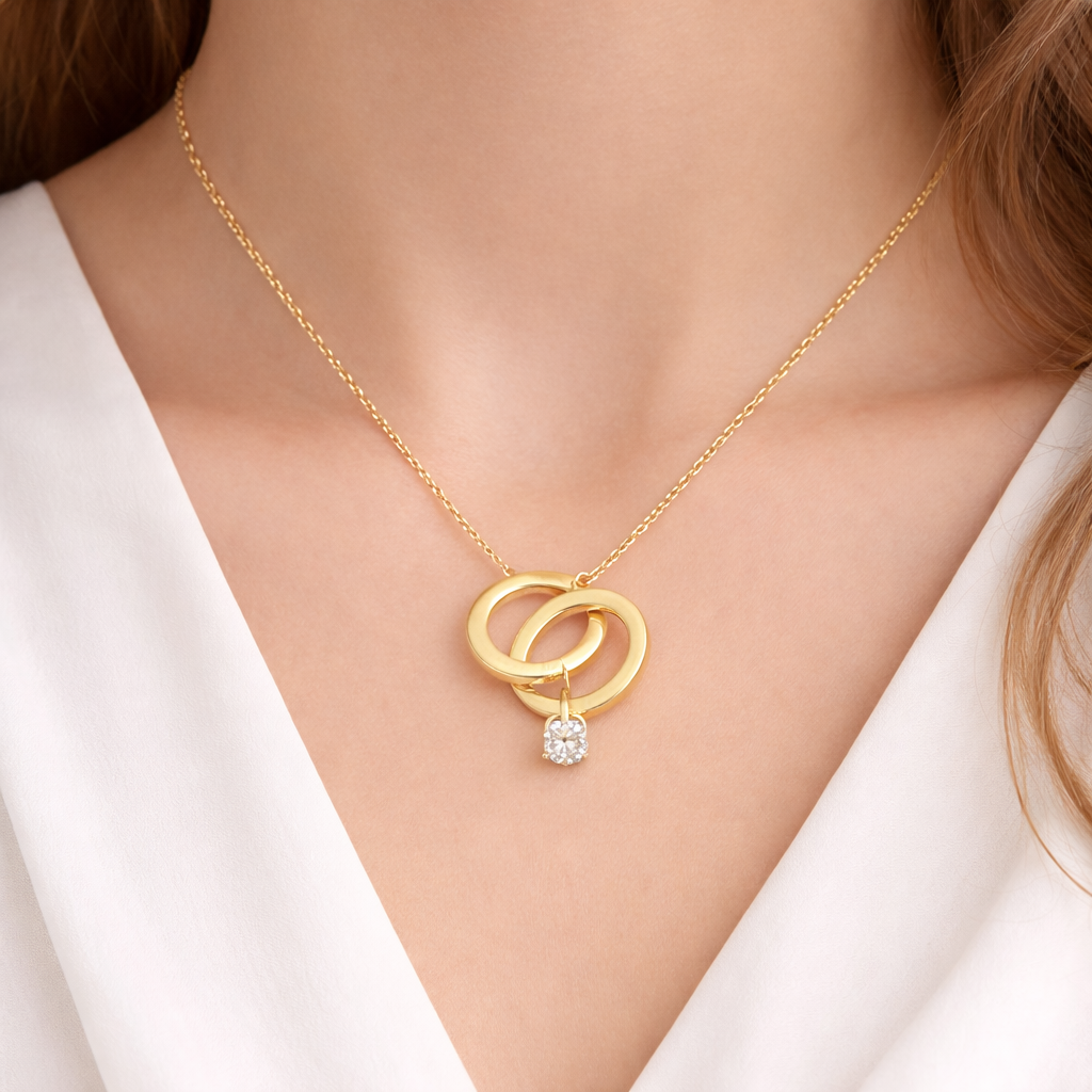 Promise Ring Gold Necklace