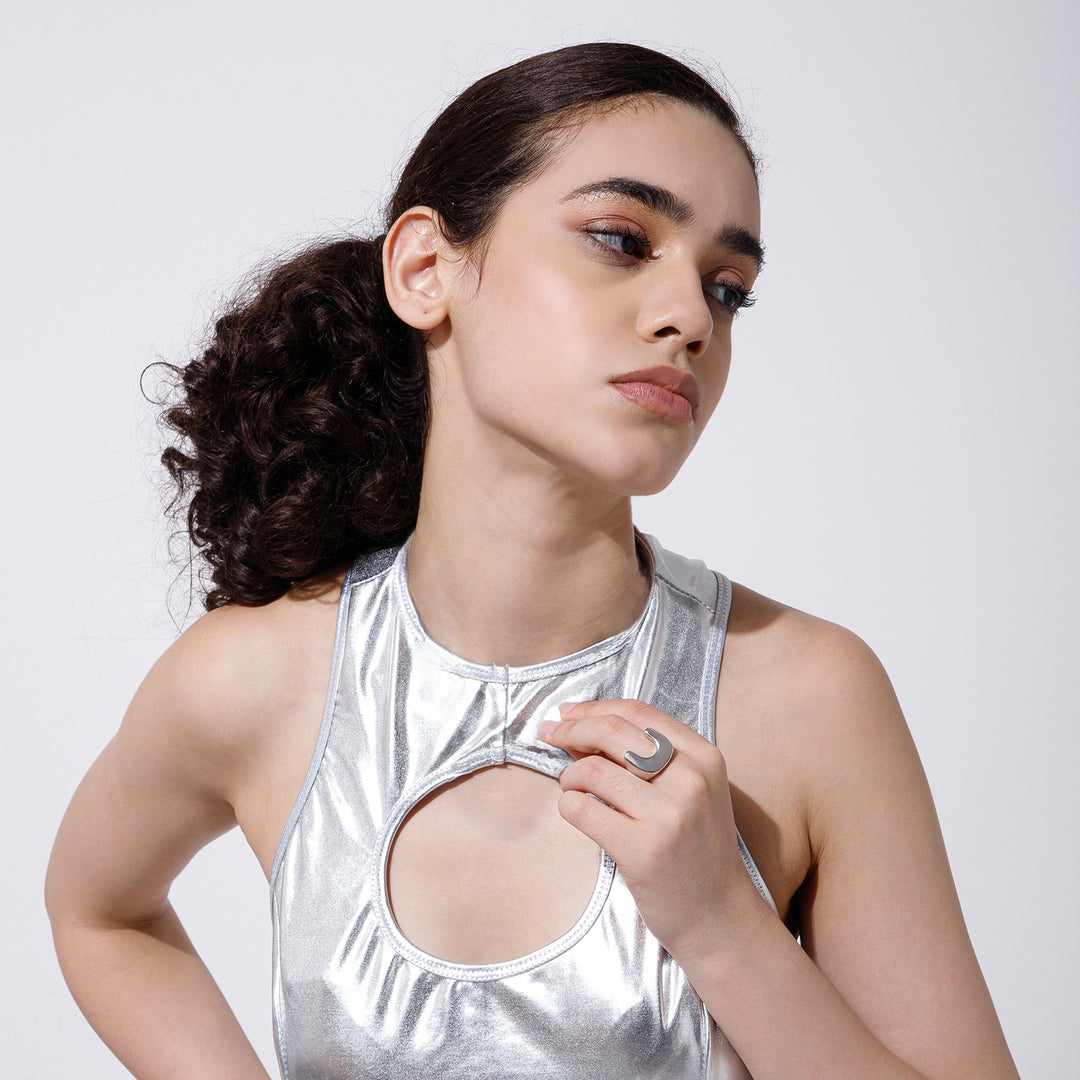 Moonbend Silver ring