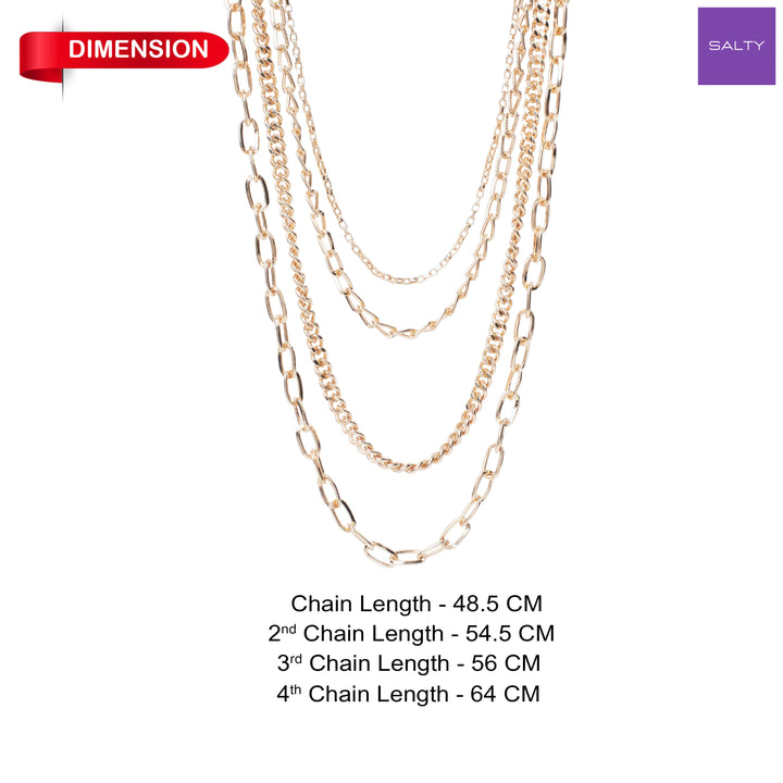 Glim Layered Gold Necklace