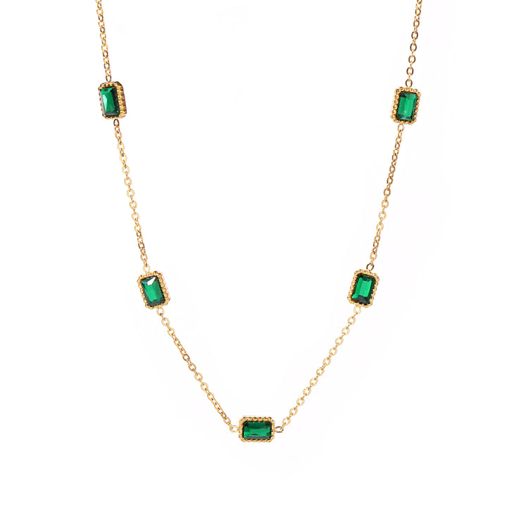 Elixir Emerald Gold Necklace