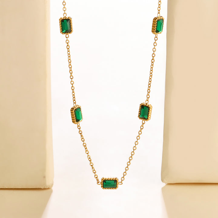 Elixir Emerald Gold Necklace