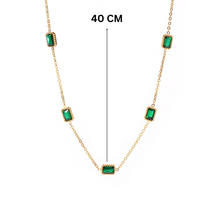 Elixir Emerald Gold Necklace