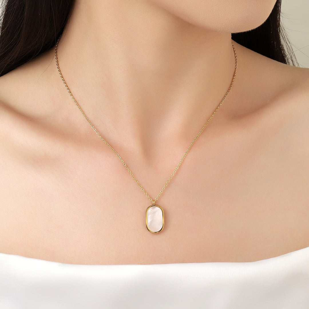 Pastel Pop Enamel Layered Gold Necklace
