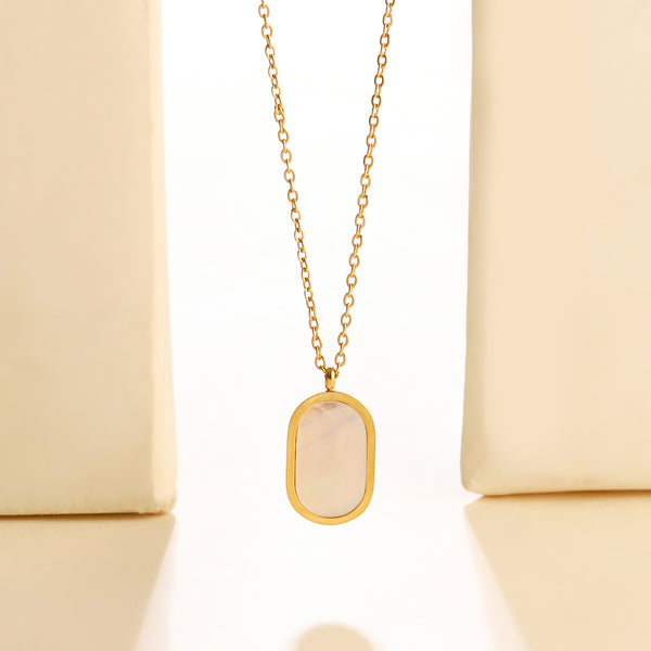 Pastel Pop Enamel Layered Gold Necklace