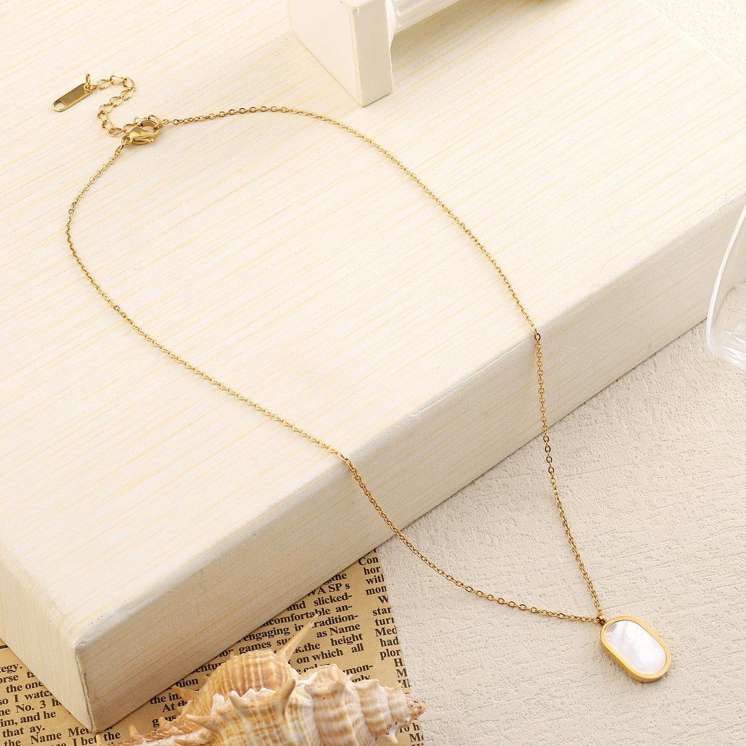 Pastel Pop Enamel Layered Gold Necklace