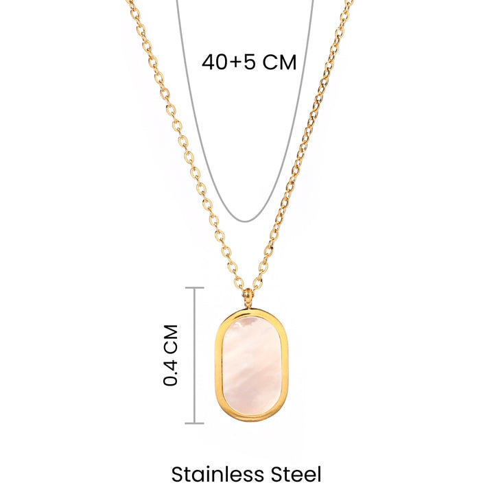 Pastel Pop Enamel Layered Gold Necklace - Salty Accessories