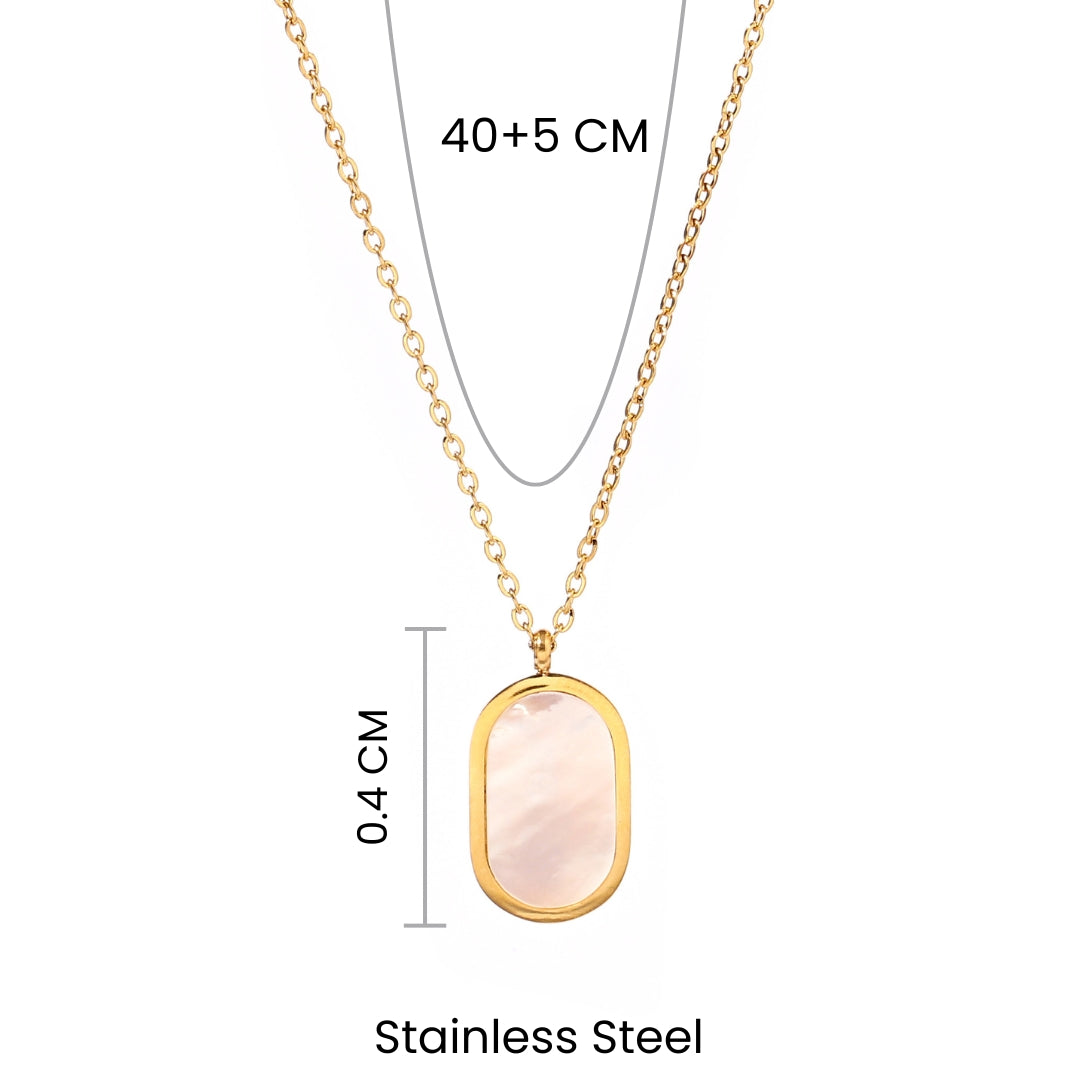 Pastel Pop Enamel Layered Gold Necklace