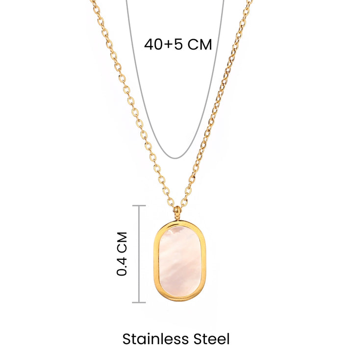 Pastel Pop Enamel Layered Gold Necklace