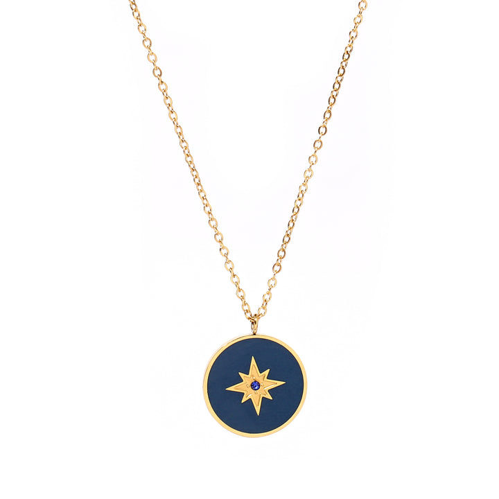 Pole Star Charm Gold Necklace - Salty Accessories