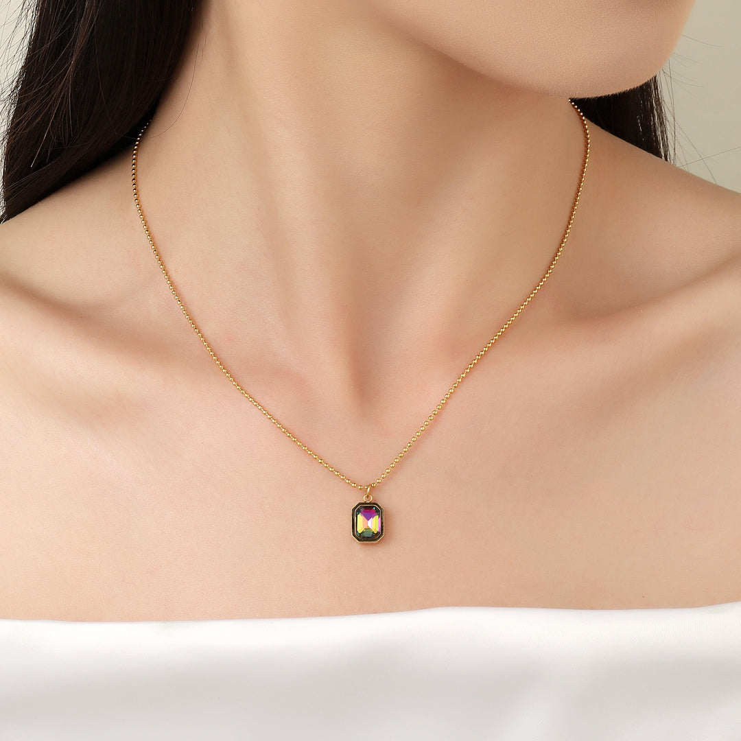 Dark Secrate Charm Gold Necklace - Salty Accessories