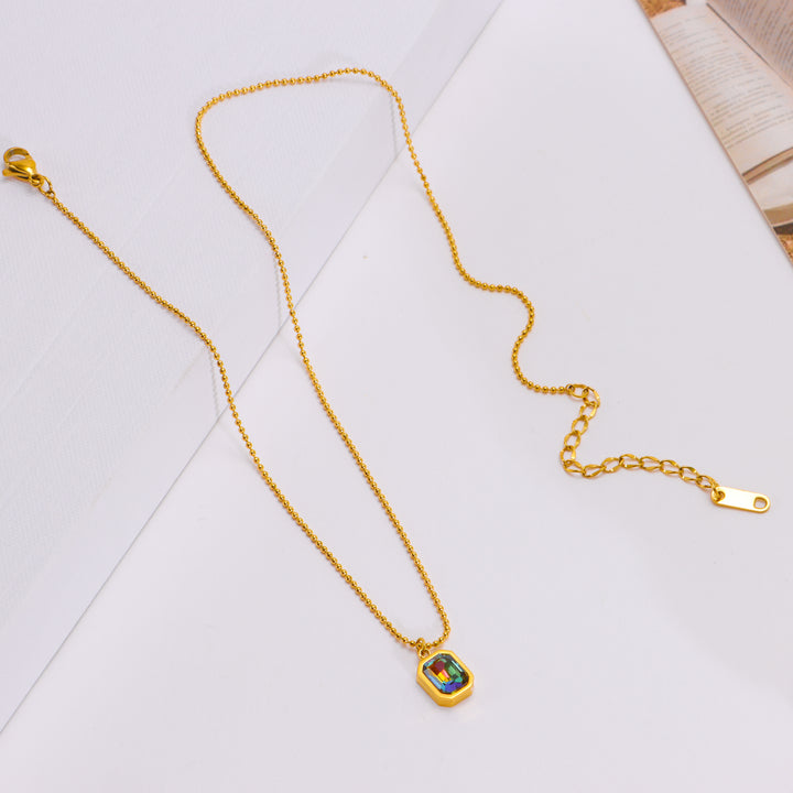 Dark Secrate Charm Gold Necklace - Salty Accessories