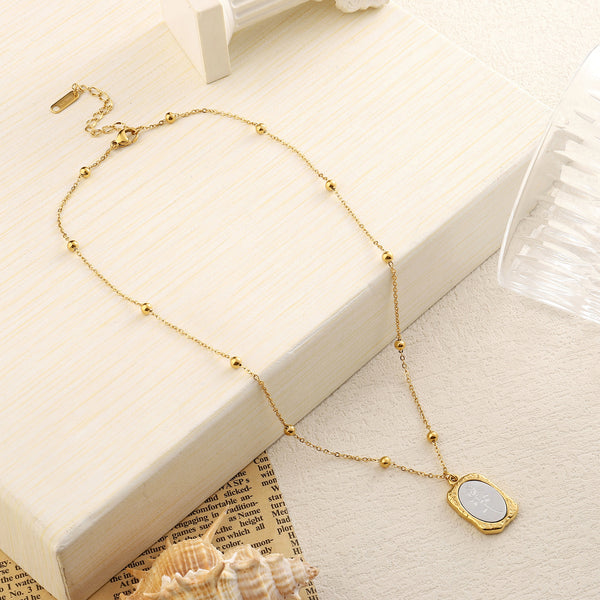 Mystical Rose Charm Gold Necklace