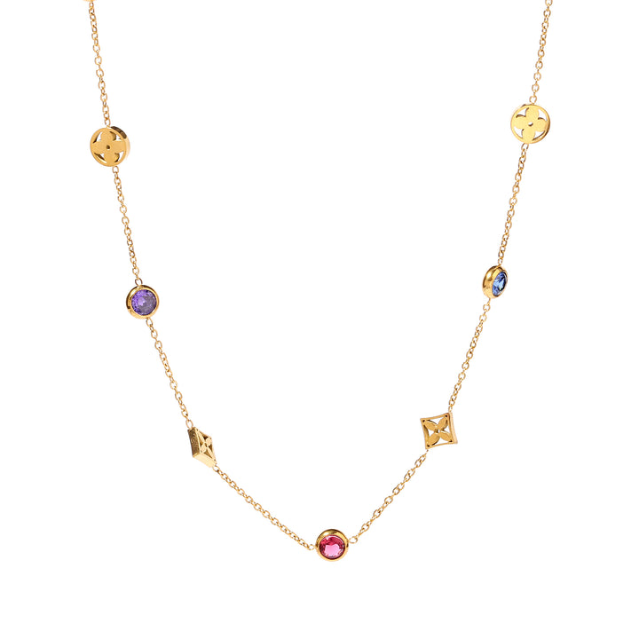 Tranquility Multicolor Gold Necklace - Salty Accessories