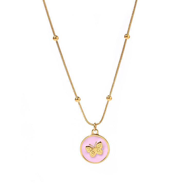 Butterfly Charm Gold Necklace