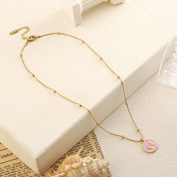 Butterfly Charm Gold Necklace