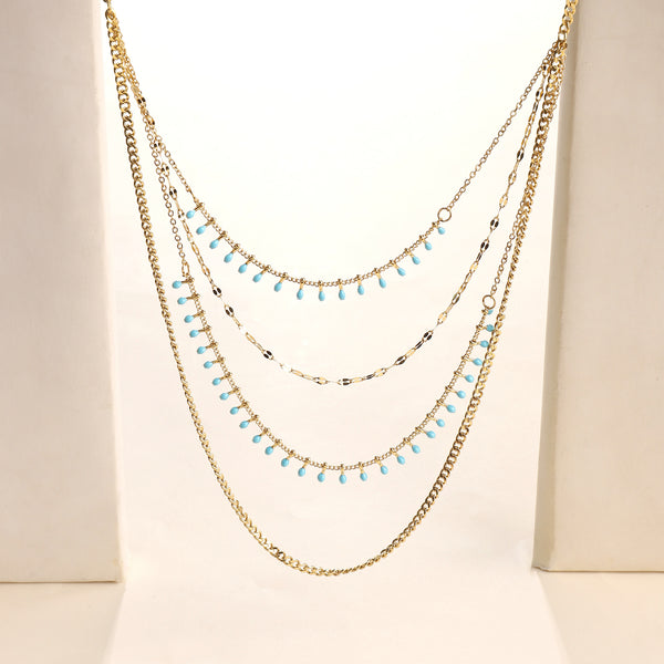 Layered Luxe Necklace and Earrings Combo