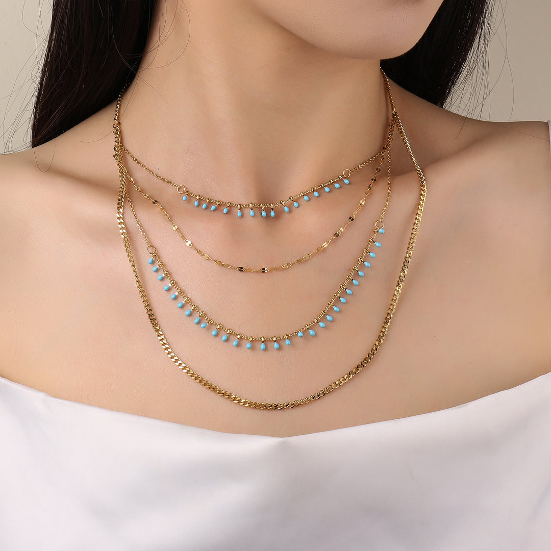 Sleek Layered Gold Necklace - Salty Accessories