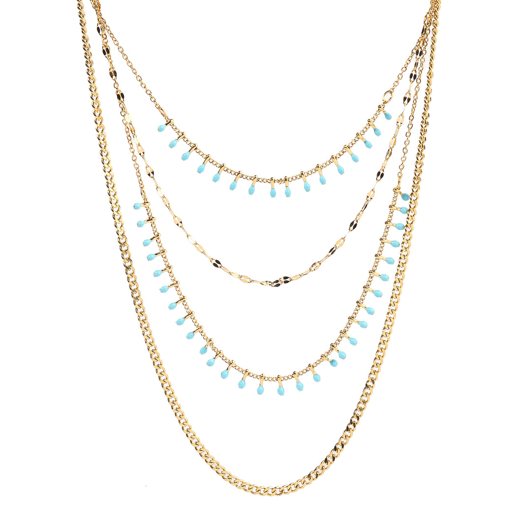 Sleek Layered Gold Necklace - Salty Accessories