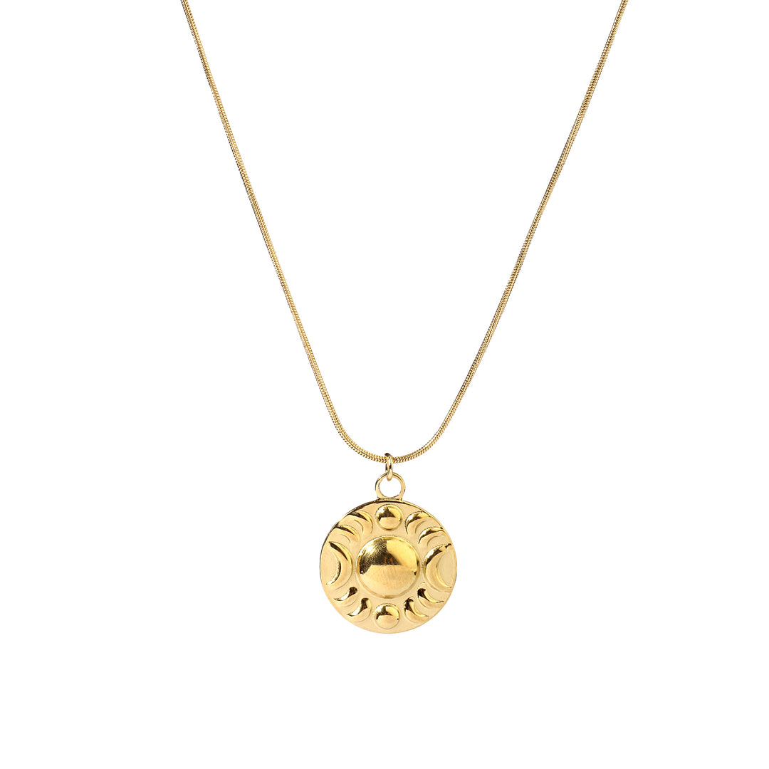 Sun Moon Gold Necklace - Salty Accessories