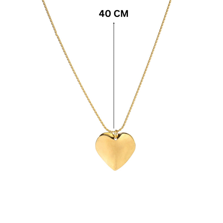 Croocked Heart Gold Necklace - Salty Accessories